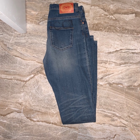 Gucci eye logo patch logo stamp jeans - Picture 7 of 8